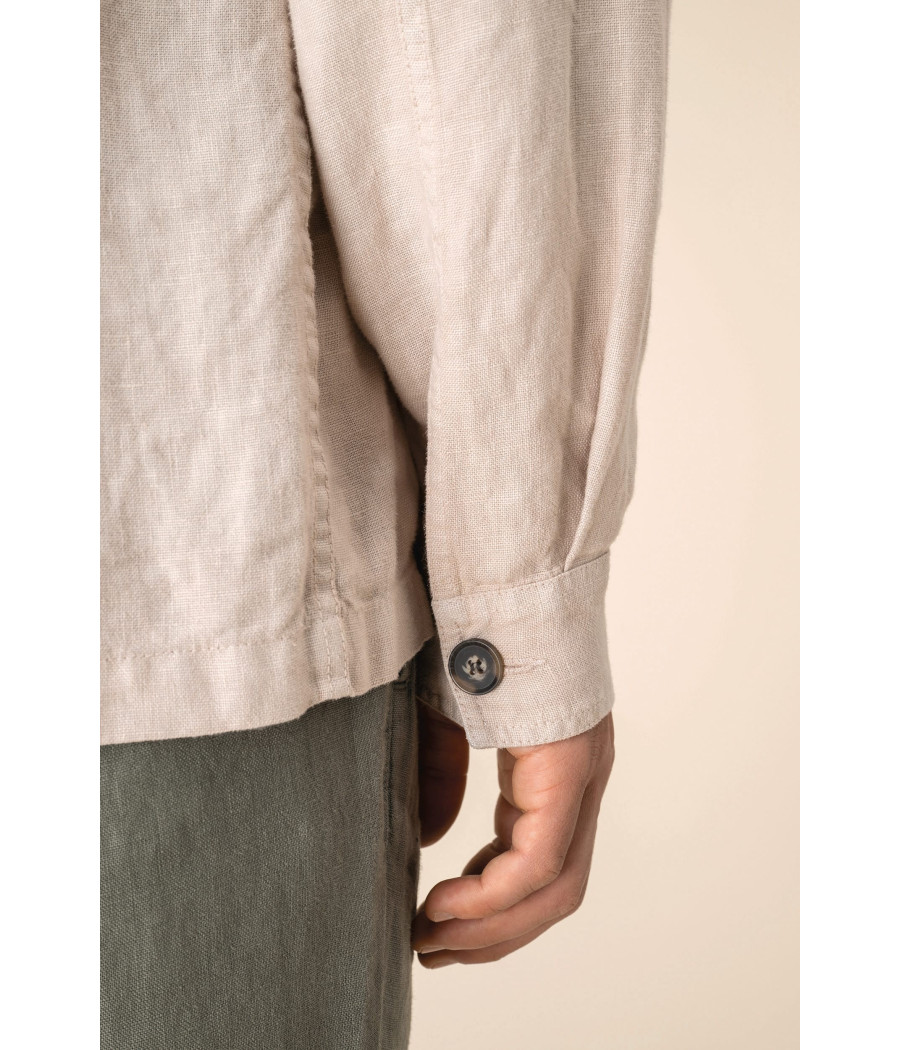 Surchemise délavée en lin homme