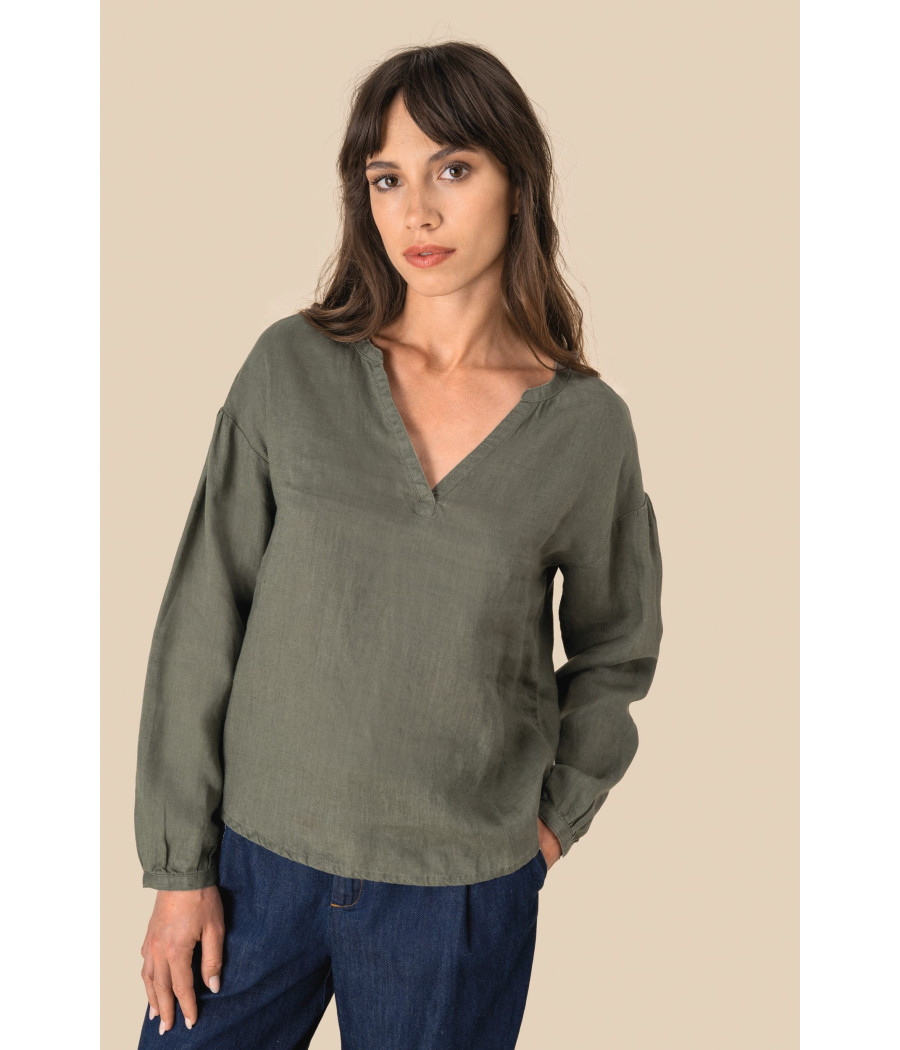 Blouse en lin femme