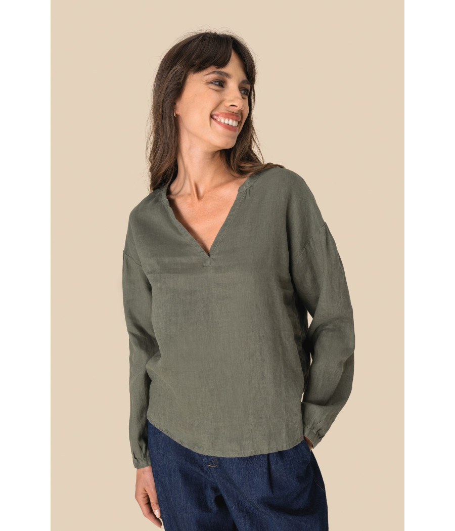 Blouse en lin femme
