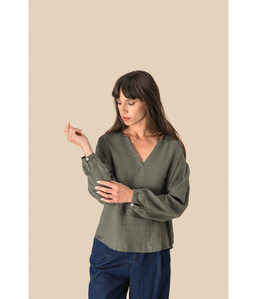 Blouse en lin femme