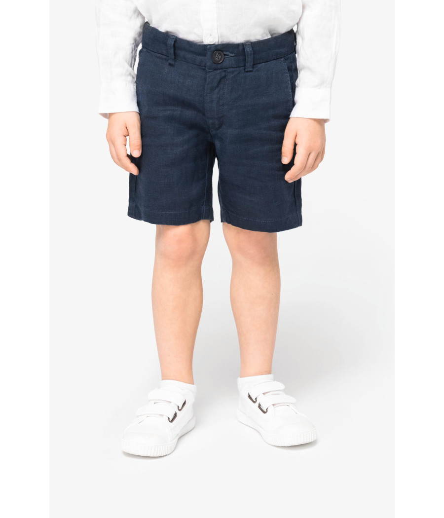 Bermuda en lin enfant