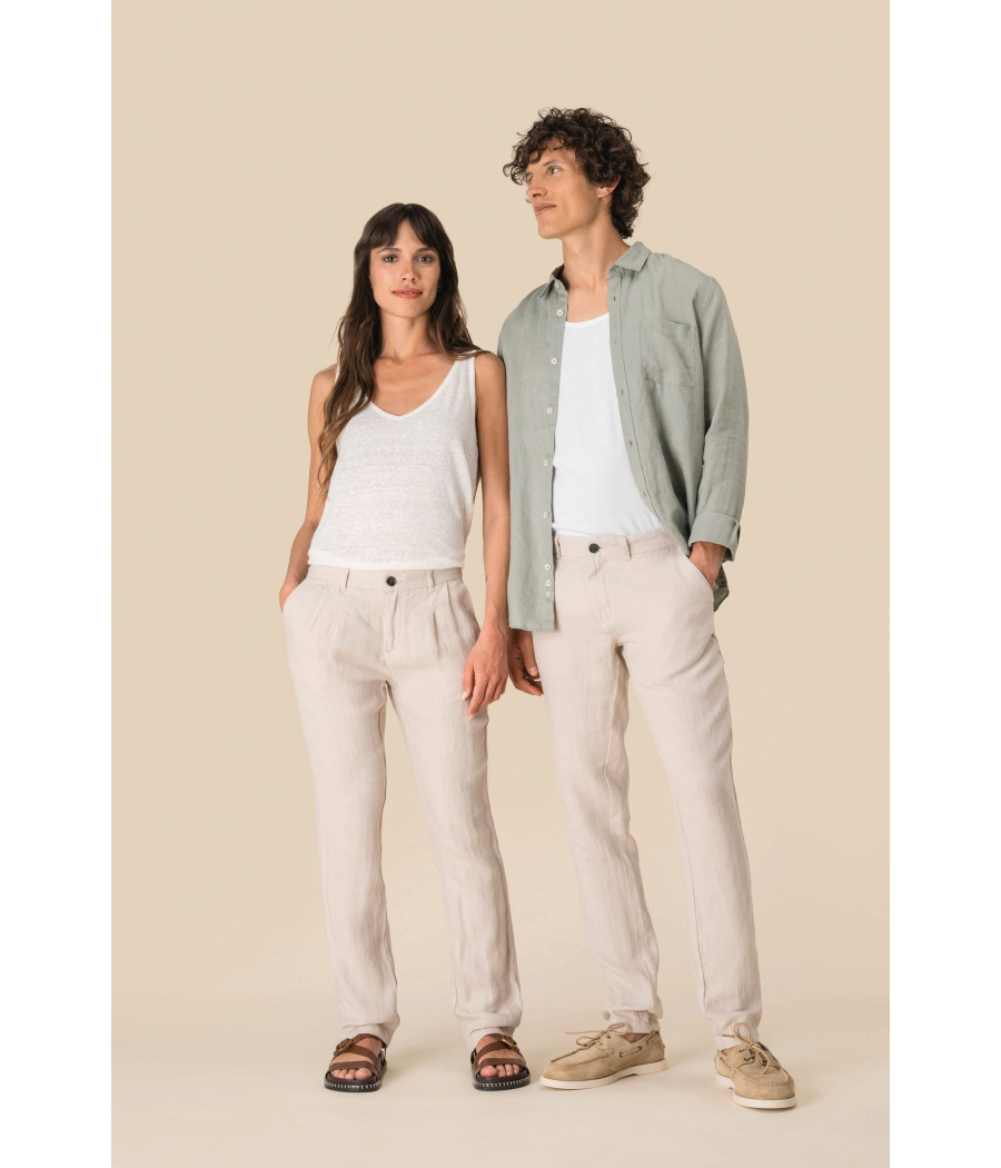 Pantalon en lin homme