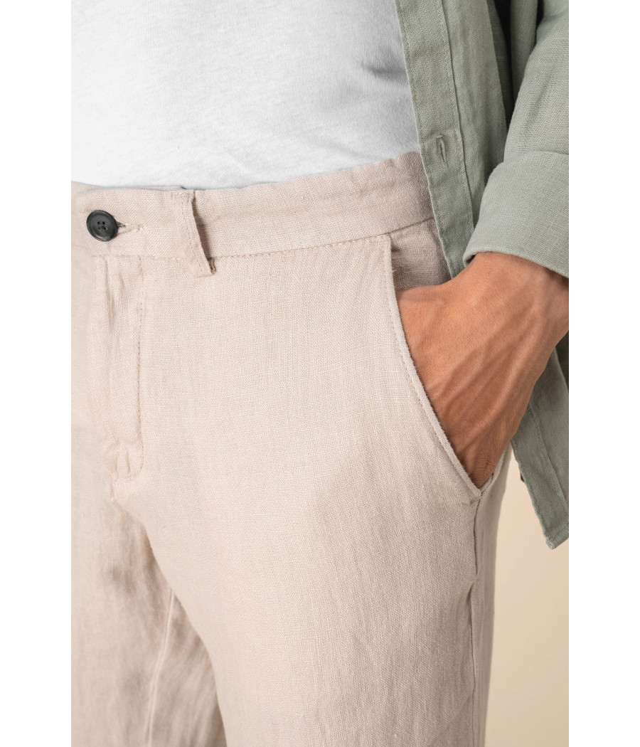 Pantalon en lin homme