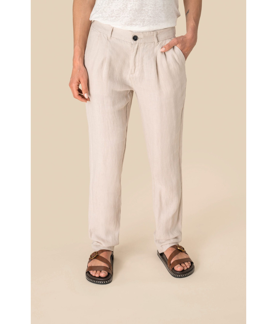 Pantalon en lin femme