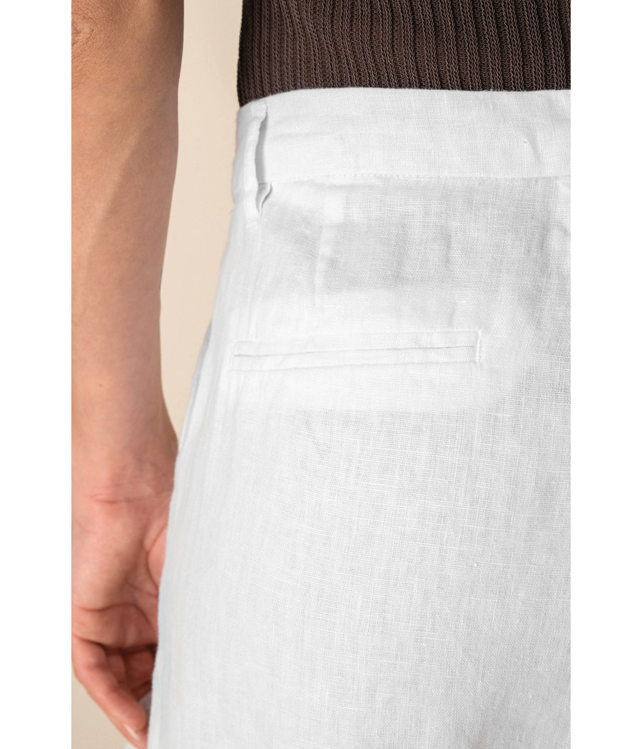Short en lin femme