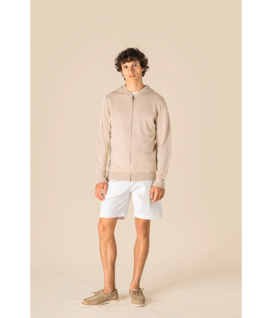 Pull écoresponsable à capuche en lyocell homme