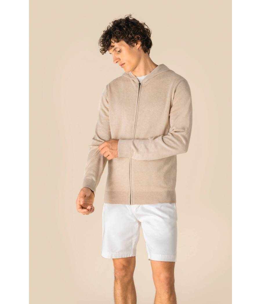 Pull écoresponsable à capuche en lyocell homme