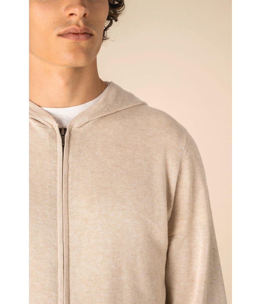 Pull écoresponsable à capuche en lyocell homme