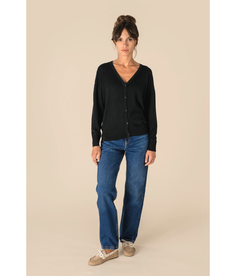 Cardigan écoresponsable en lyocell femme
