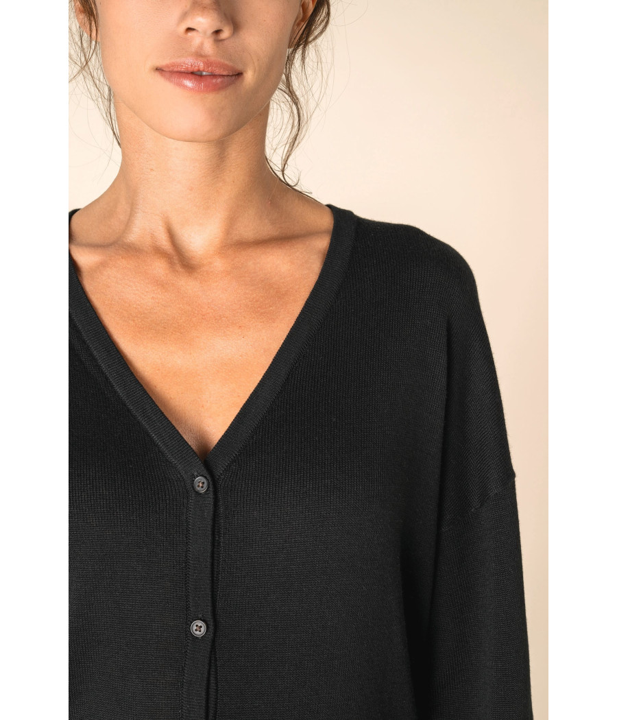 Cardigan écoresponsable en lyocell femme