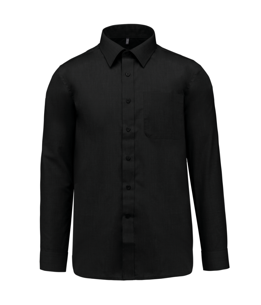 Chemise popeline polycoton entretien facile homme