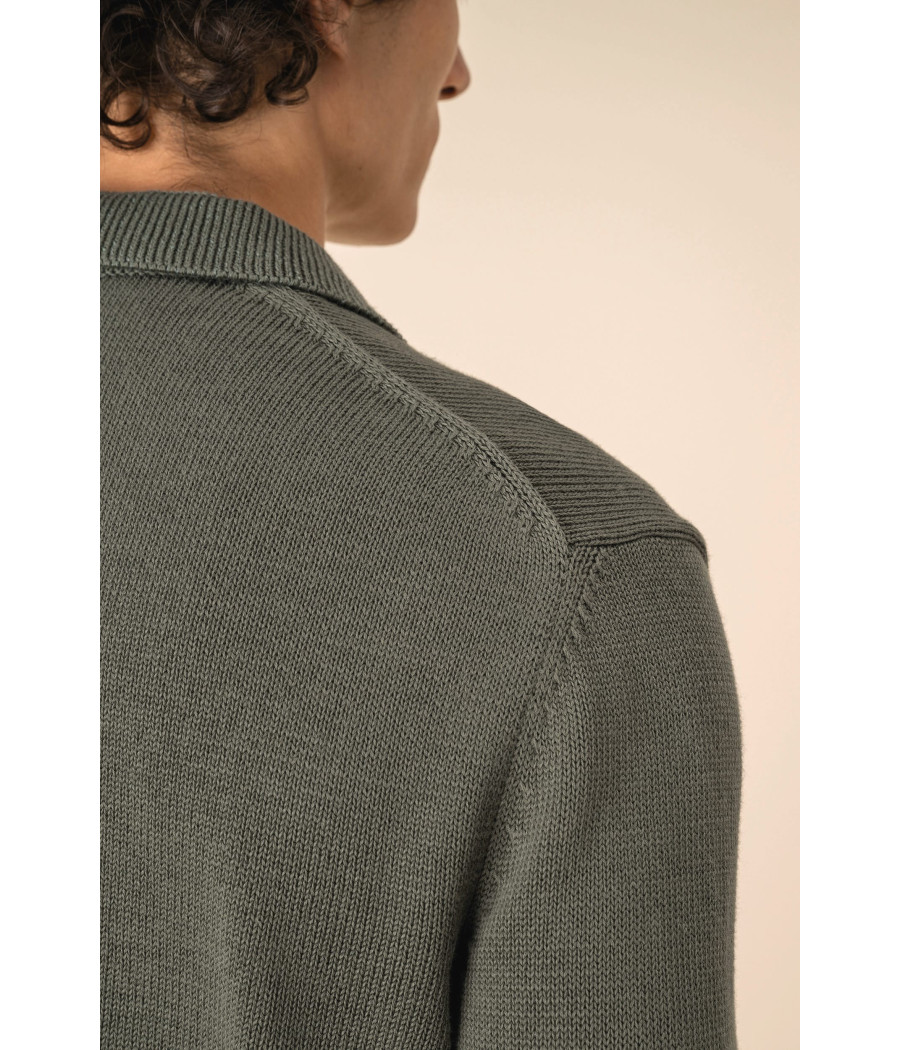 Pull homme à col polo