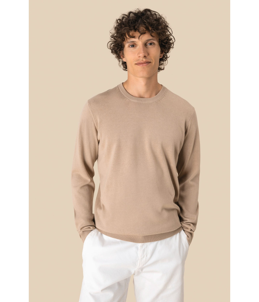 Pull écoresponsable à col rond homme