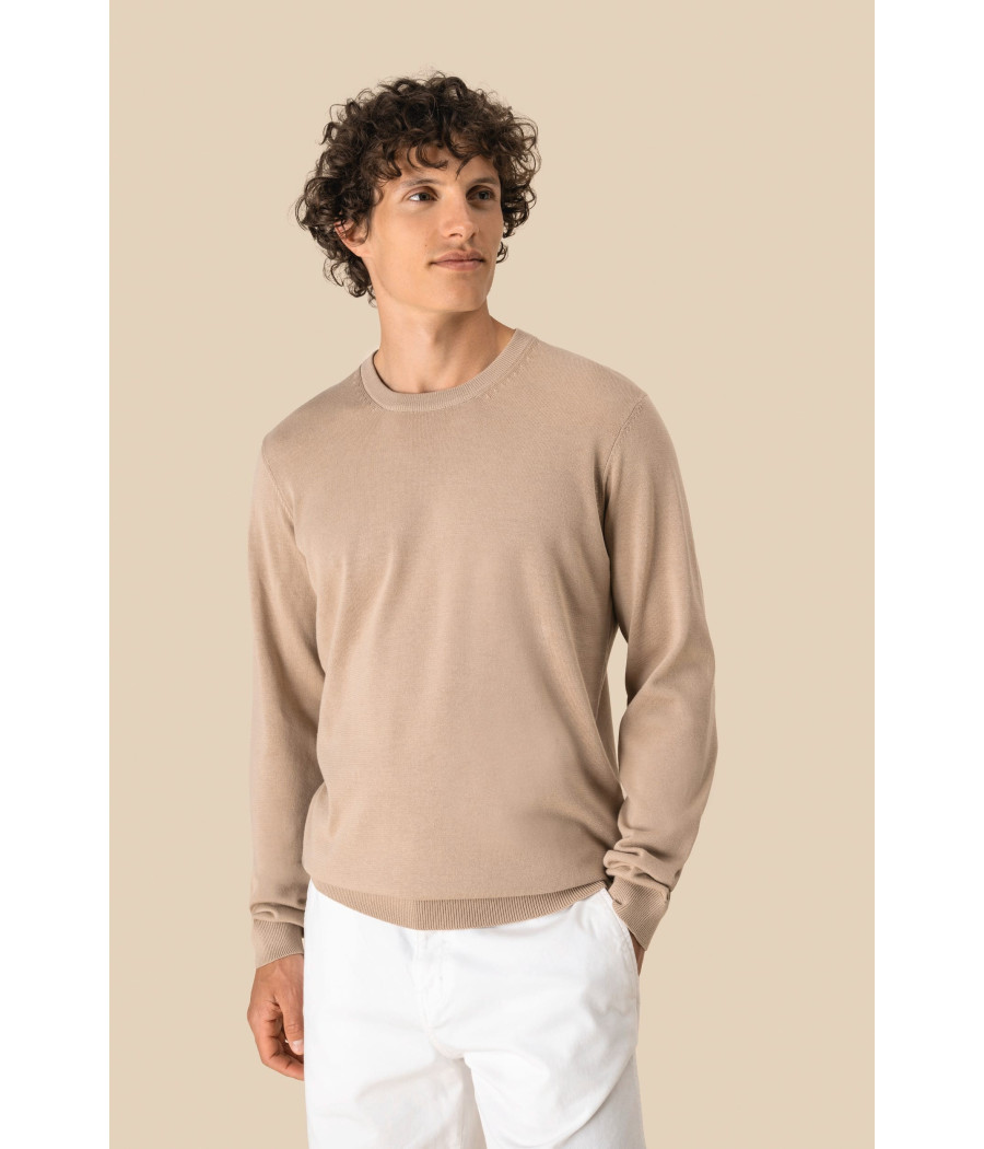 Pull écoresponsable à col rond homme