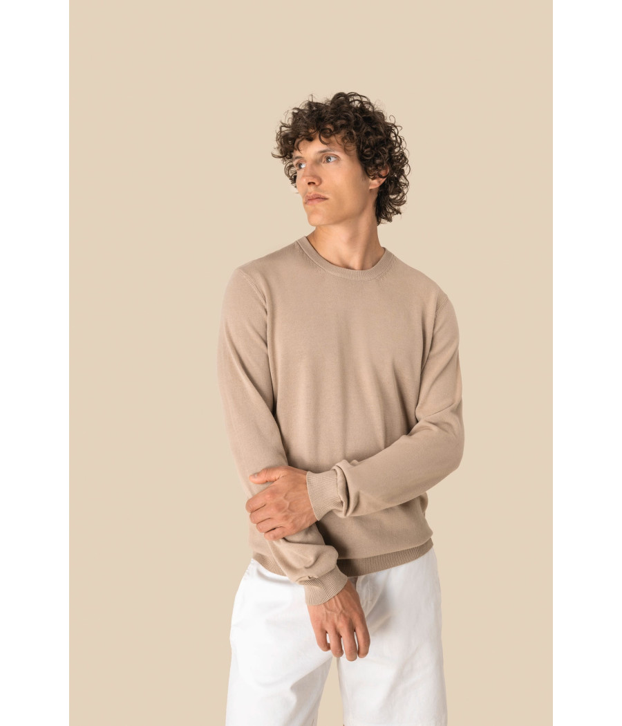 Pull écoresponsable à col rond homme