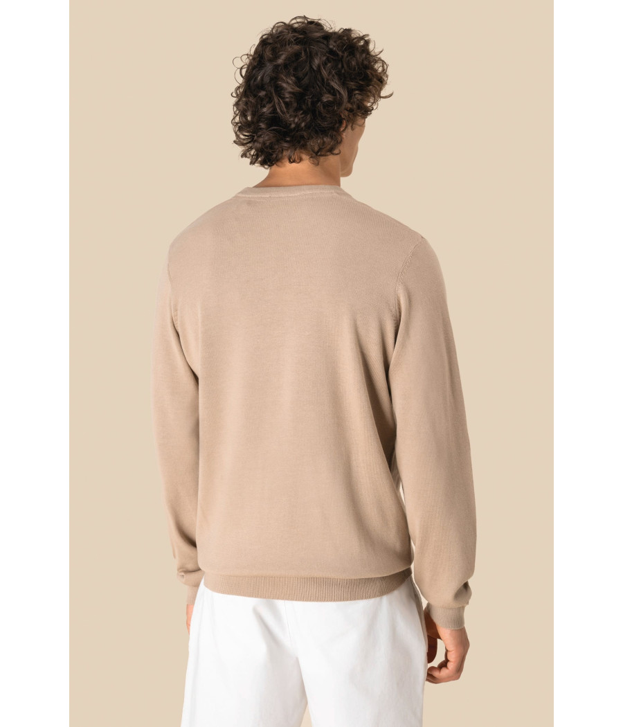 Pull écoresponsable à col rond homme