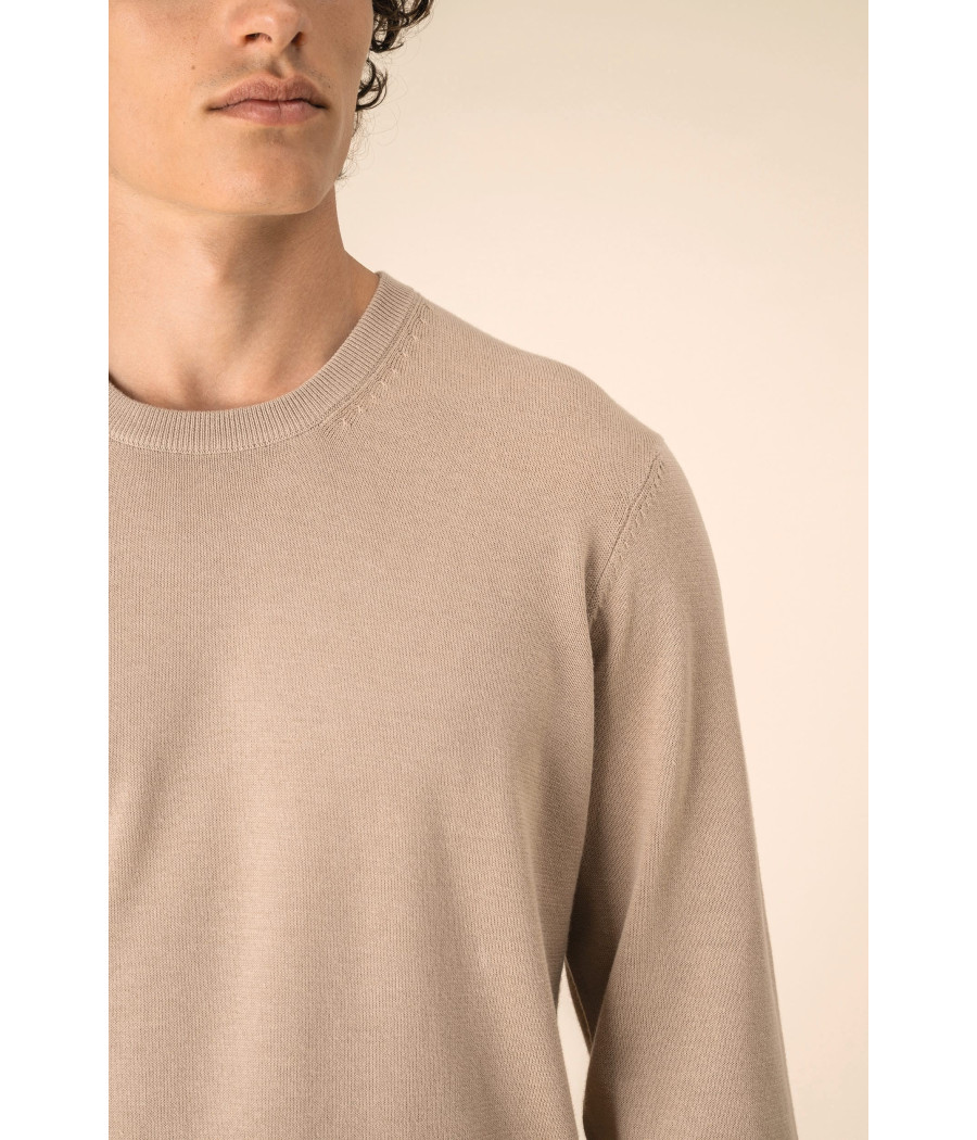 Pull écoresponsable à col rond homme