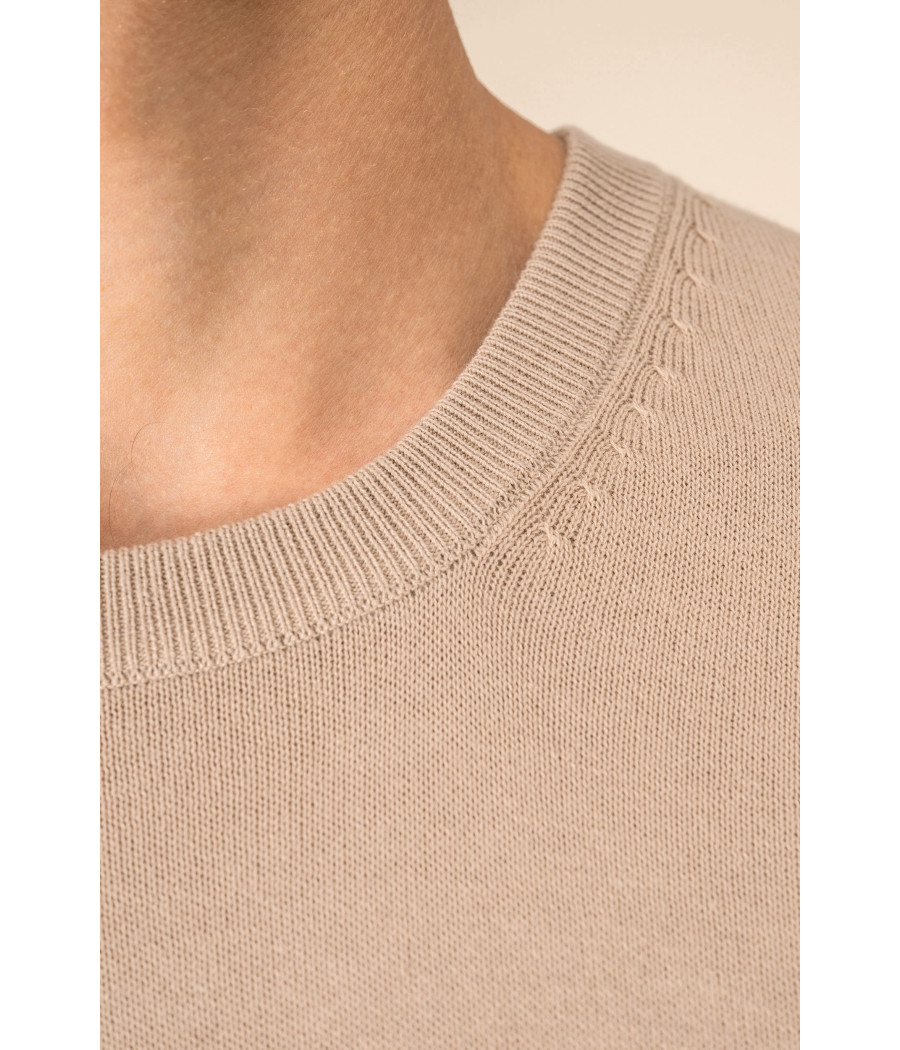 Pull écoresponsable à col rond homme
