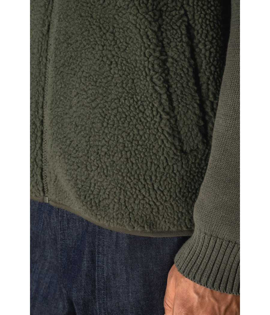 Veste sans manches en sherpa homme