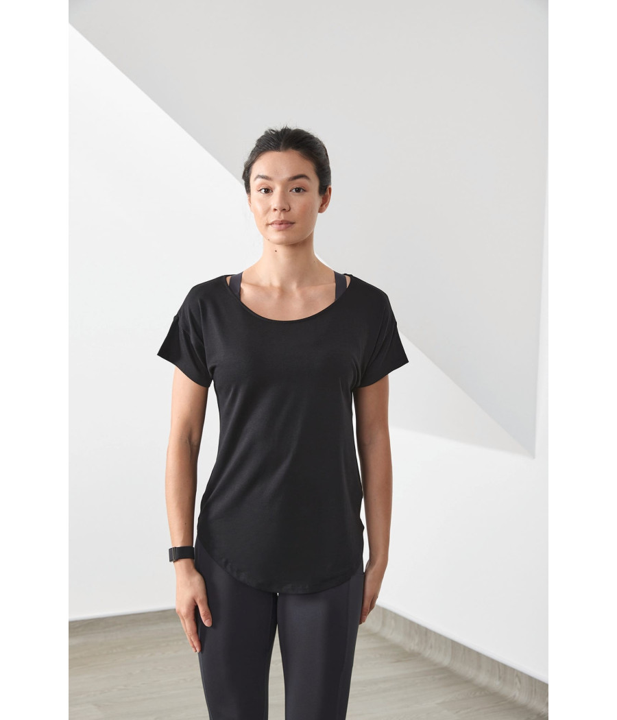 T-shirt scoop neck femme