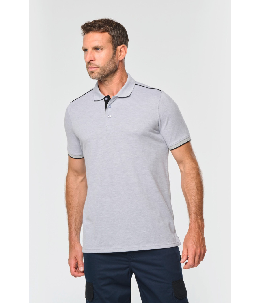 Polo Day To Day contrasté manches courtes homme