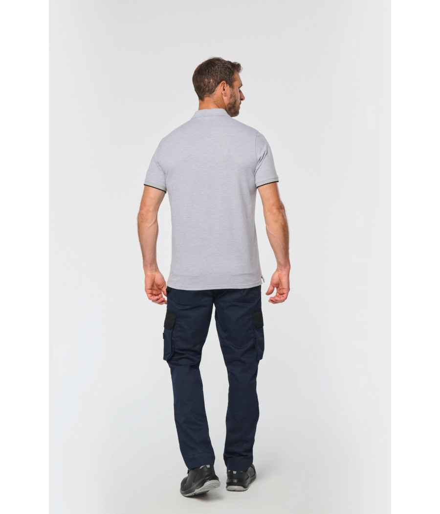 Polo Day To Day contrasté manches courtes homme