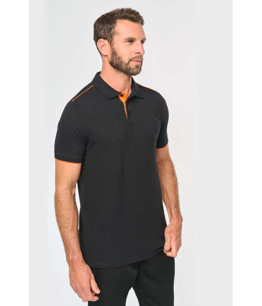Polo Day To Day contrasté manches courtes homme