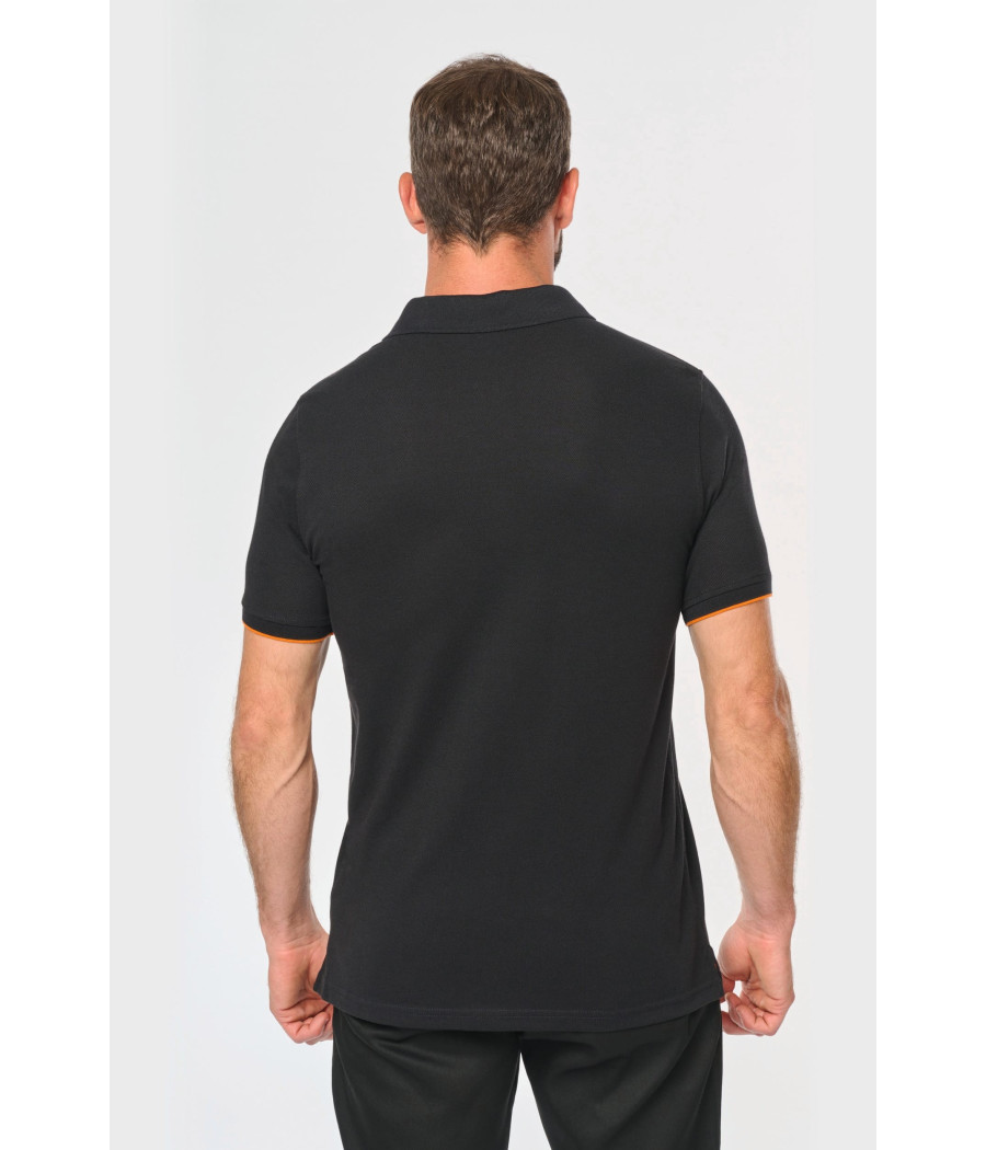 Polo Day To Day contrasté manches courtes homme