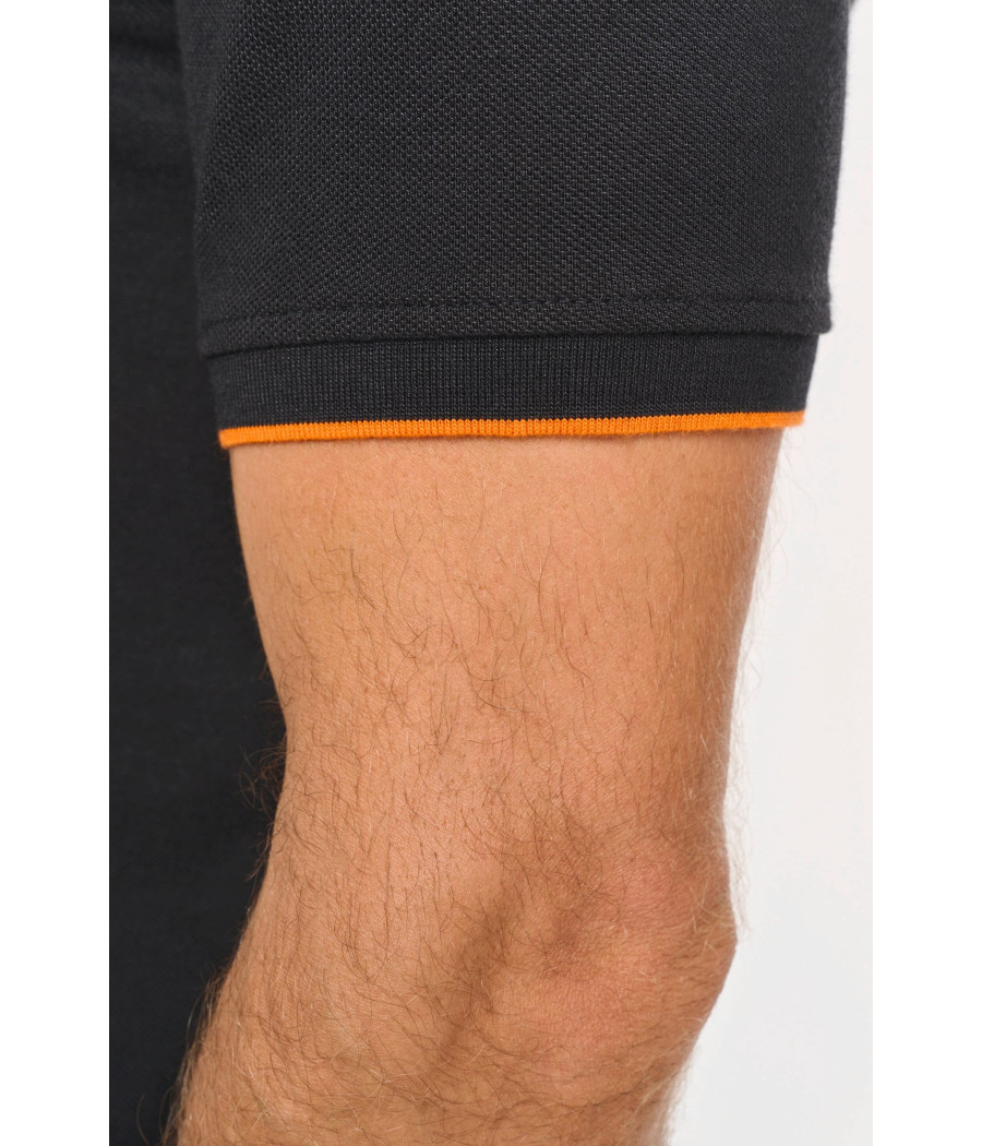 Polo Day To Day contrasté manches courtes homme