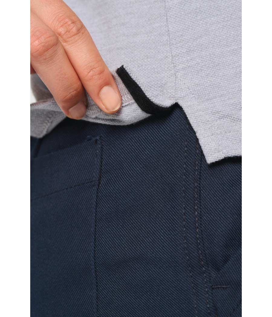 Polo Day To Day contrasté manches courtes femme