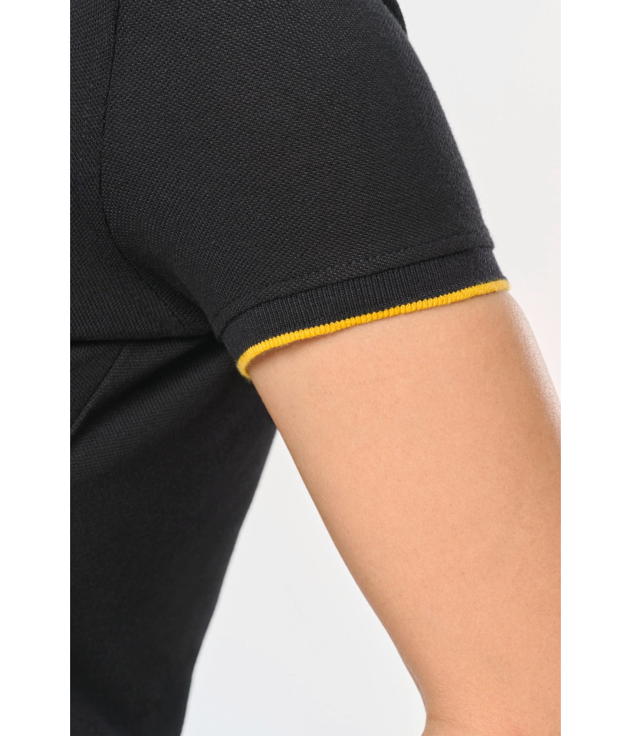 Polo Day To Day contrasté manches courtes femme