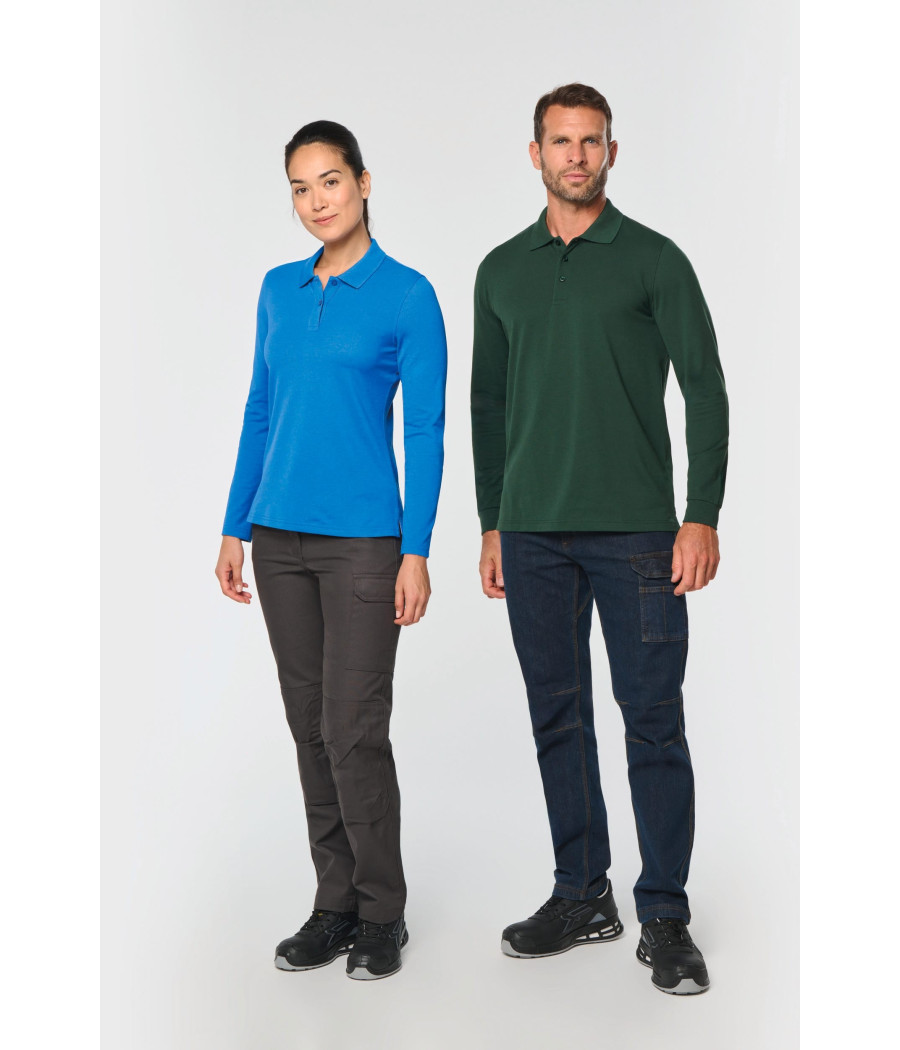 Polo manches longues homme