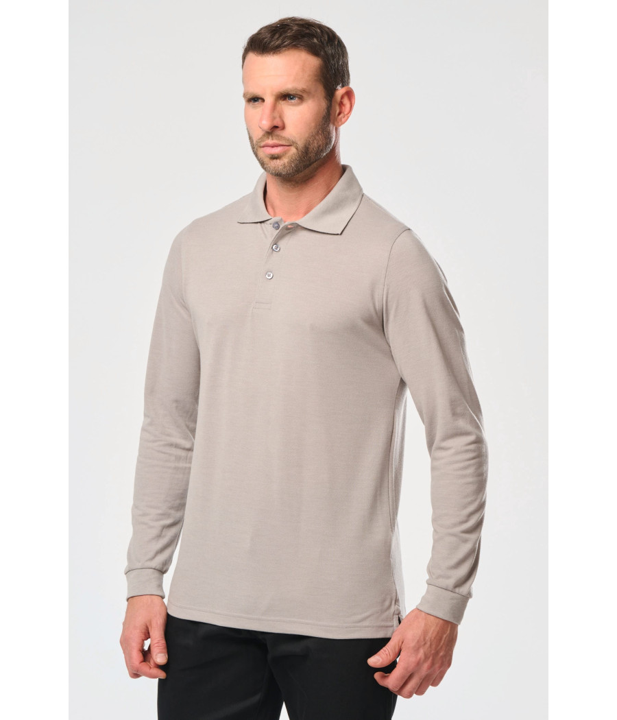 Polo manches longues homme