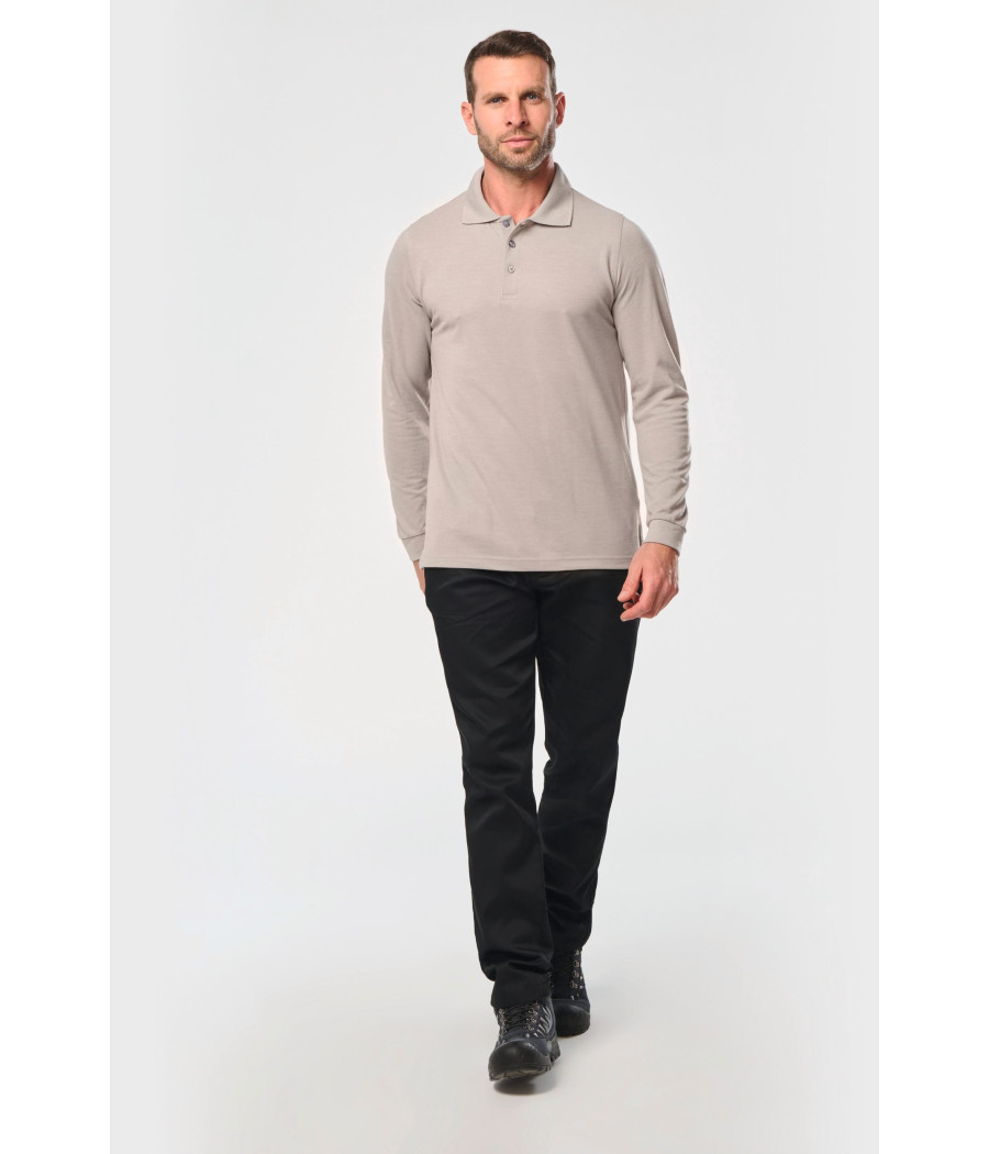 Polo manches longues homme