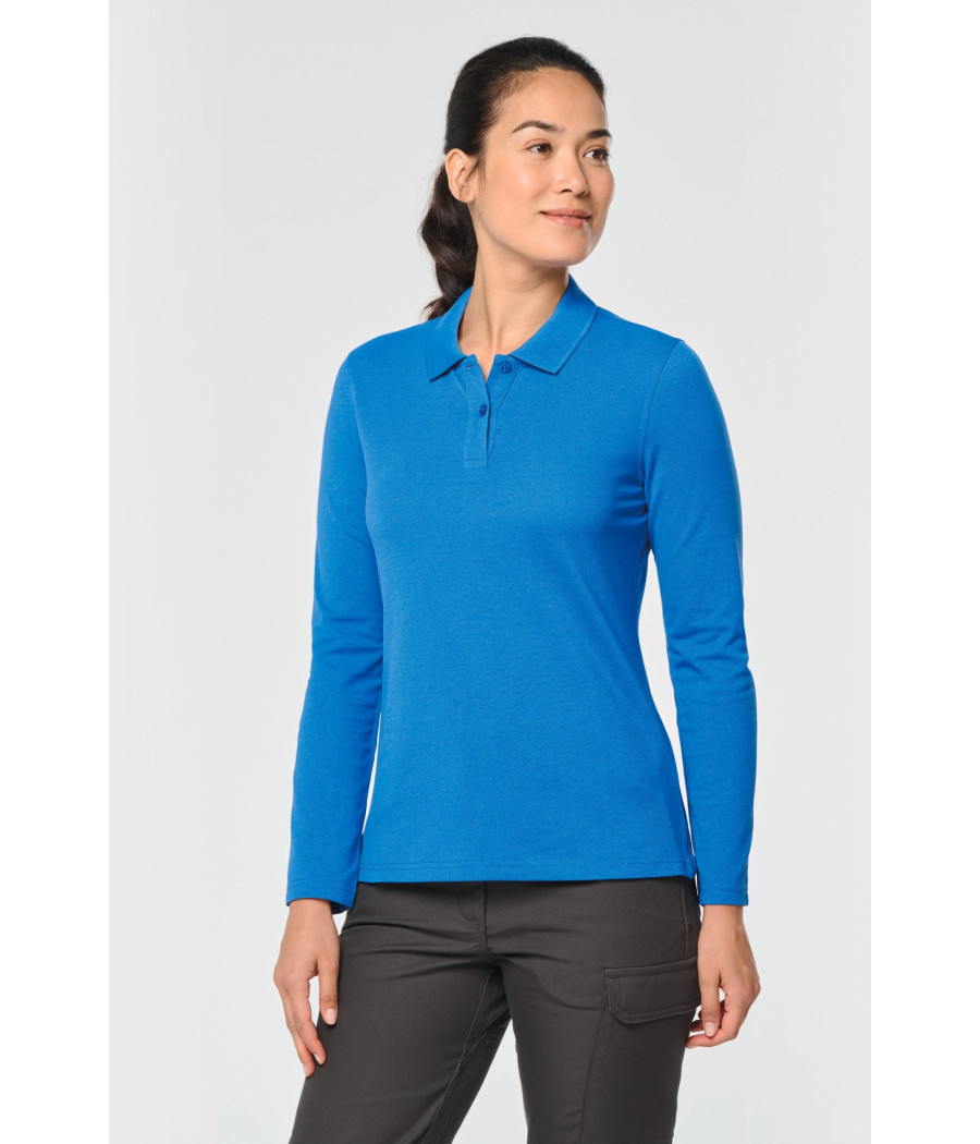 Polo manches longues femme
