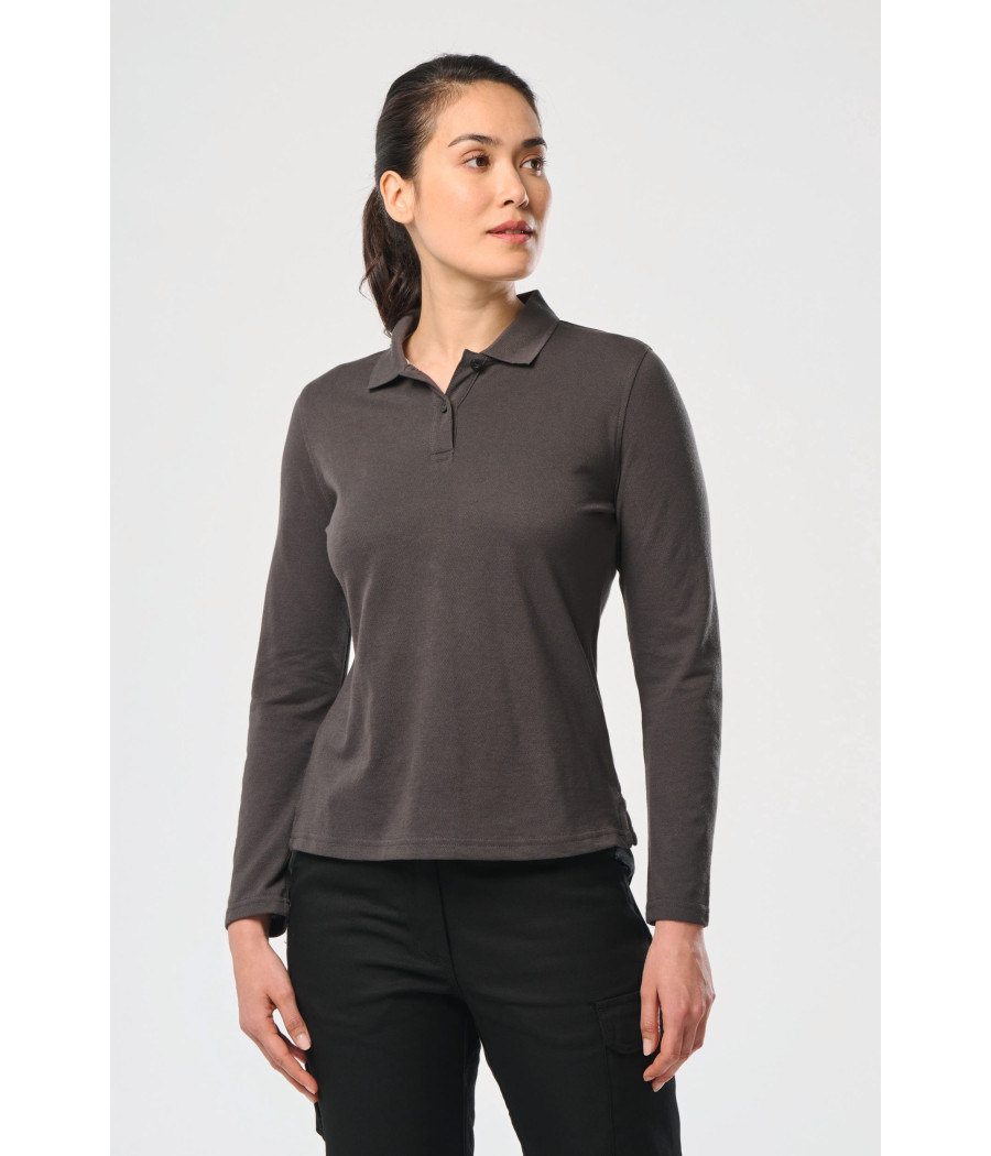 Polo manches longues femme