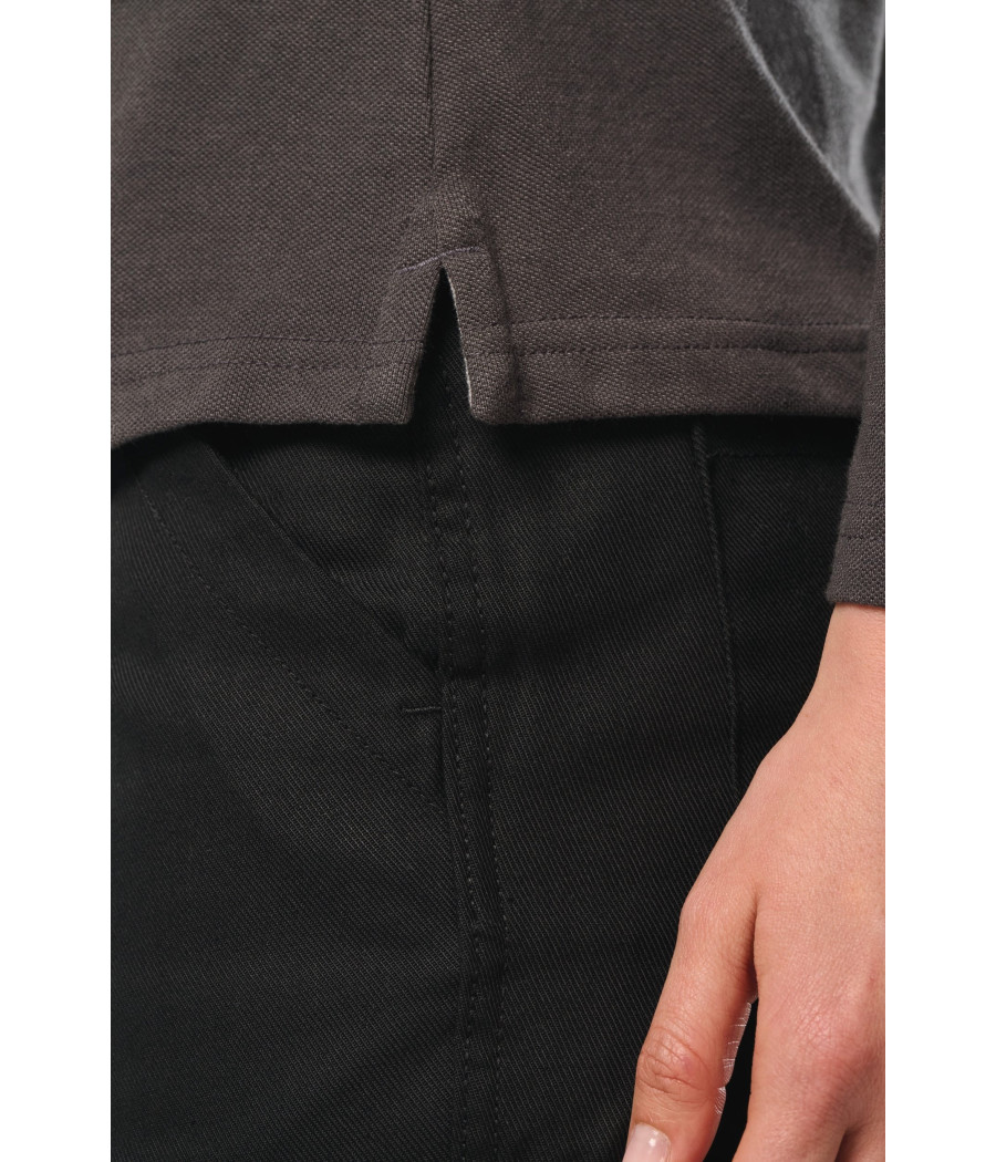 Polo manches longues femme
