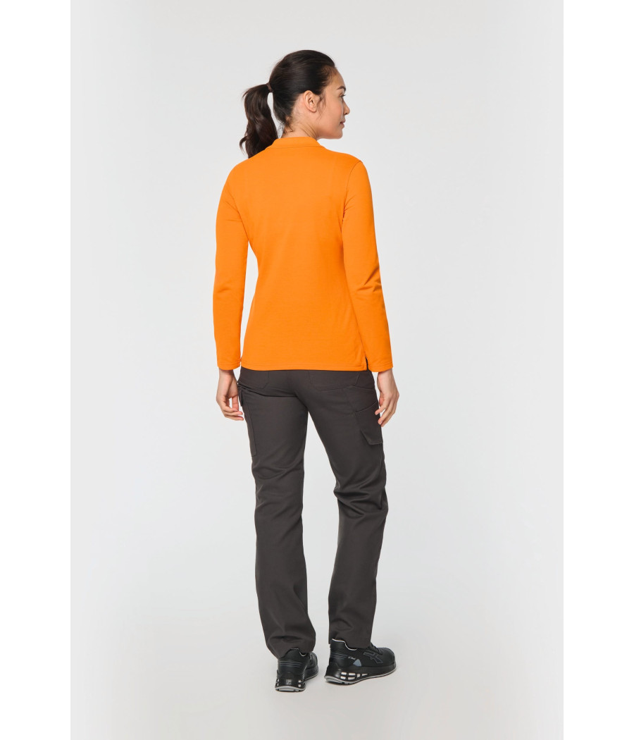Polo manches longues femme