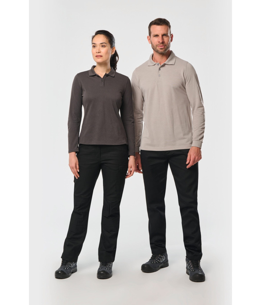 Polo manches longues femme