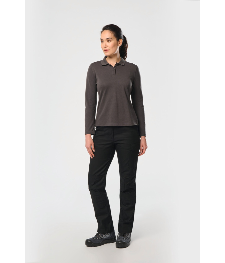Polo manches longues femme