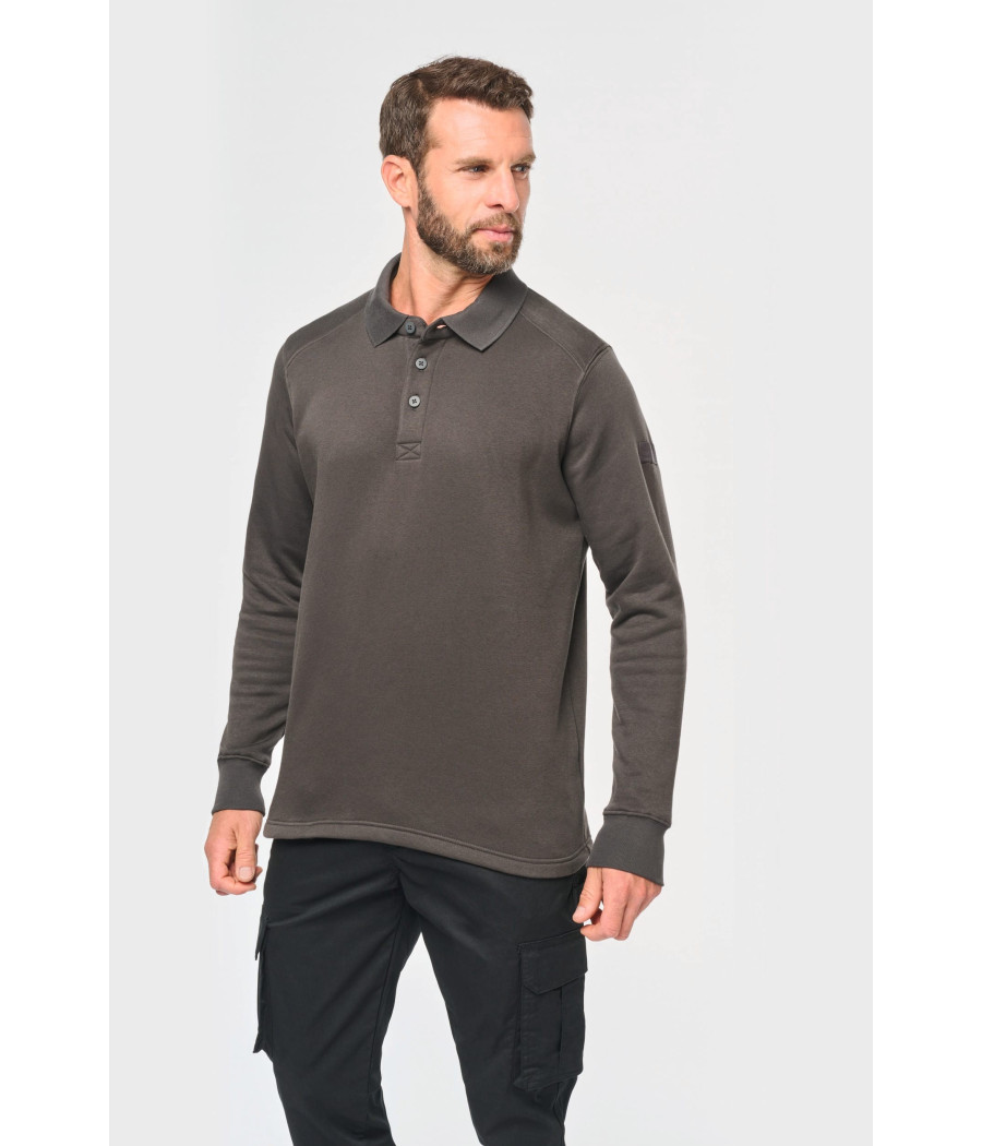 Sweat-shirt col polo homme
