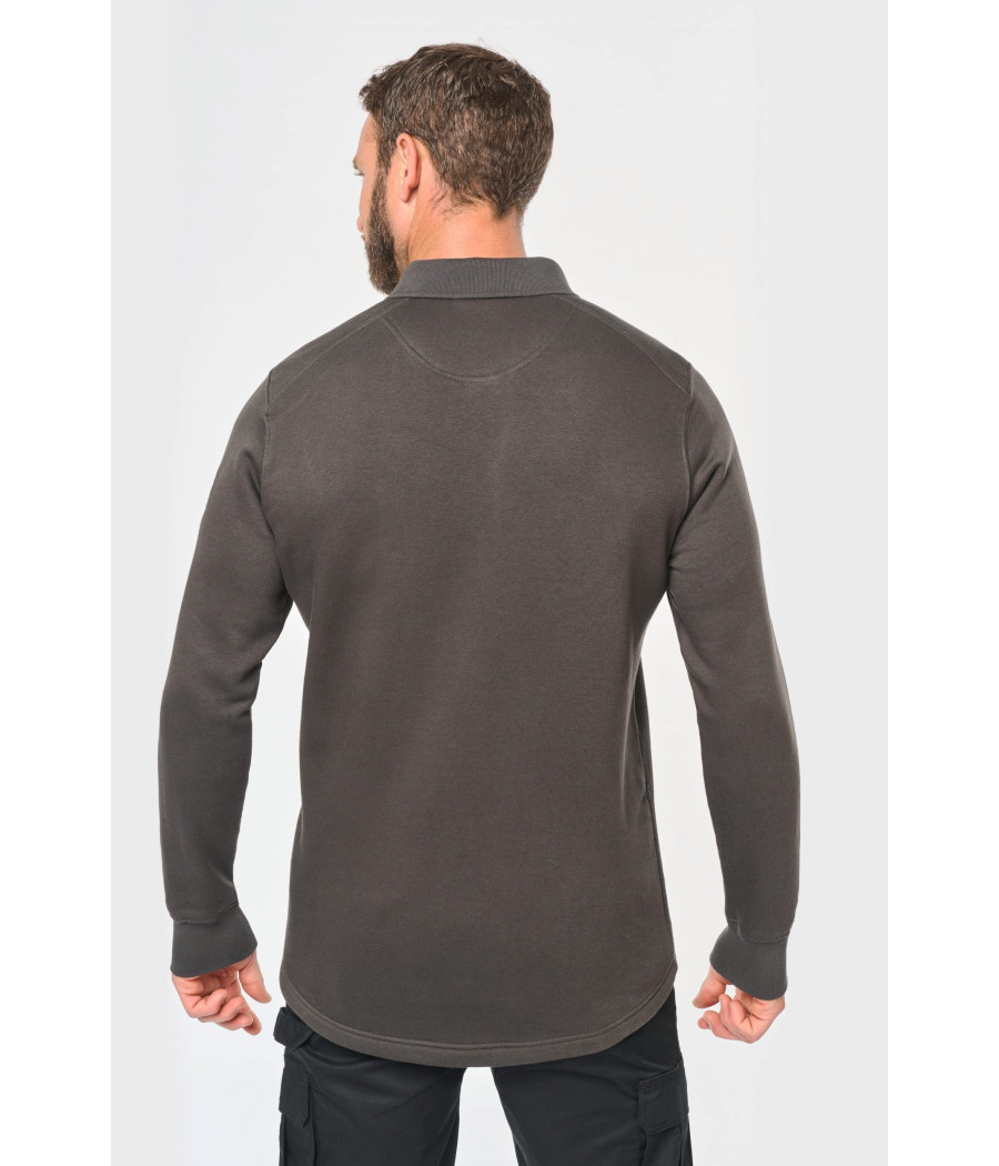 Sweat-shirt col polo homme