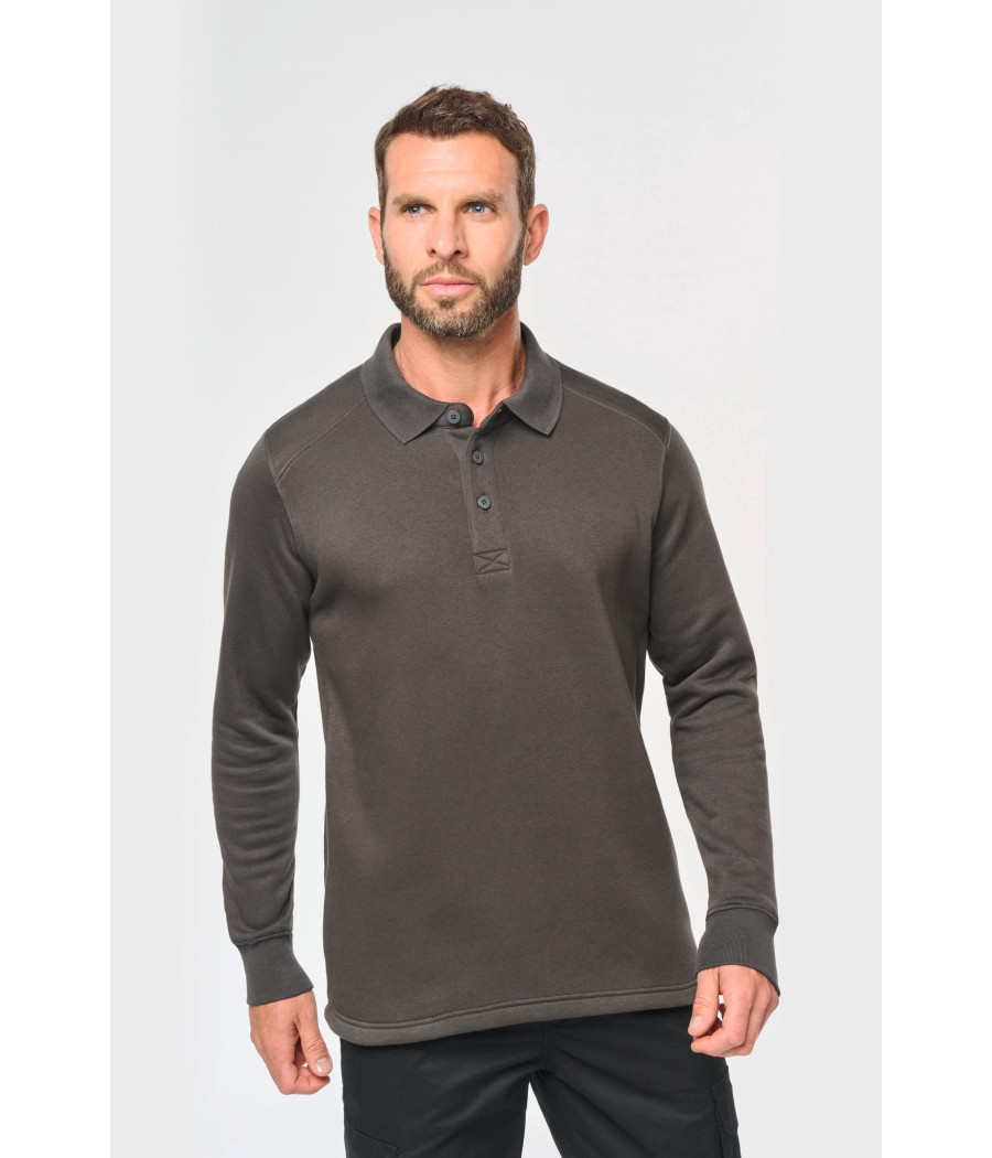 Sweat-shirt col polo homme