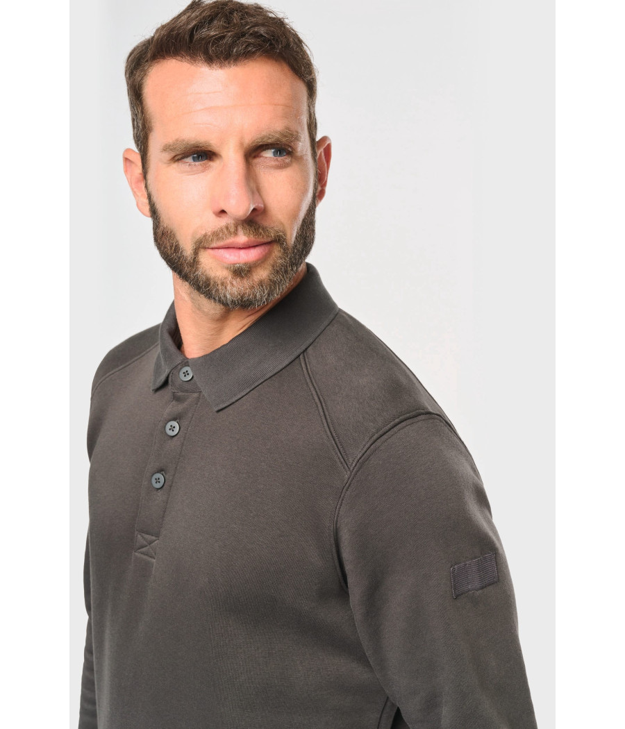 Sweat-shirt col polo homme