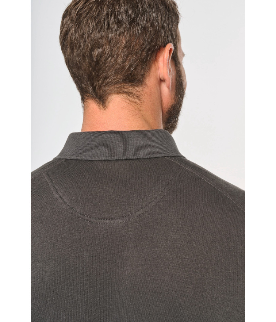 Sweat-shirt col polo homme