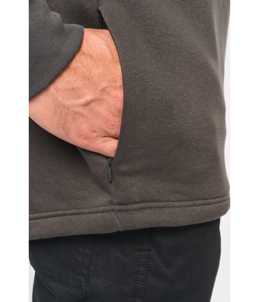 Sweat-shirt col polo homme