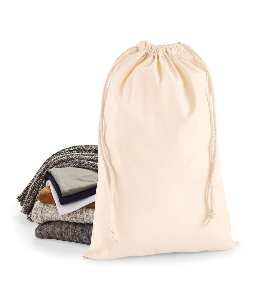 Sac cordelette en coton premium