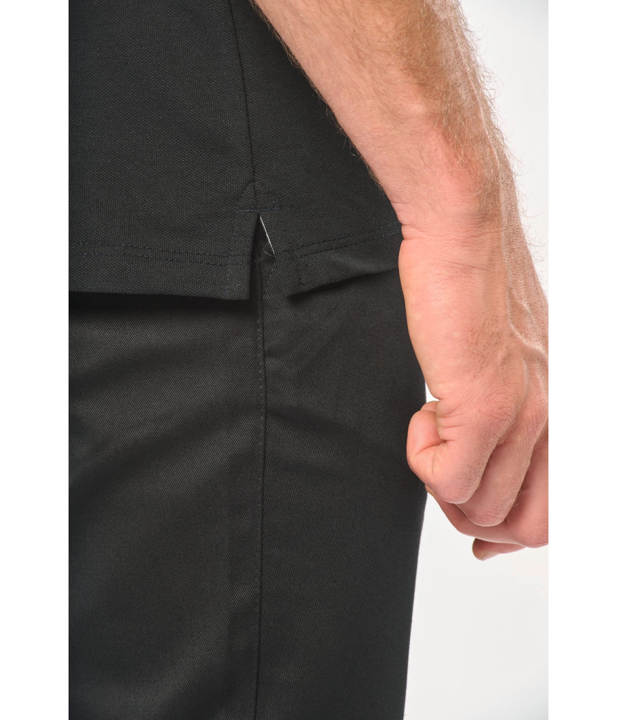 Polo bicolore écoresponsable manches courtes unisexe