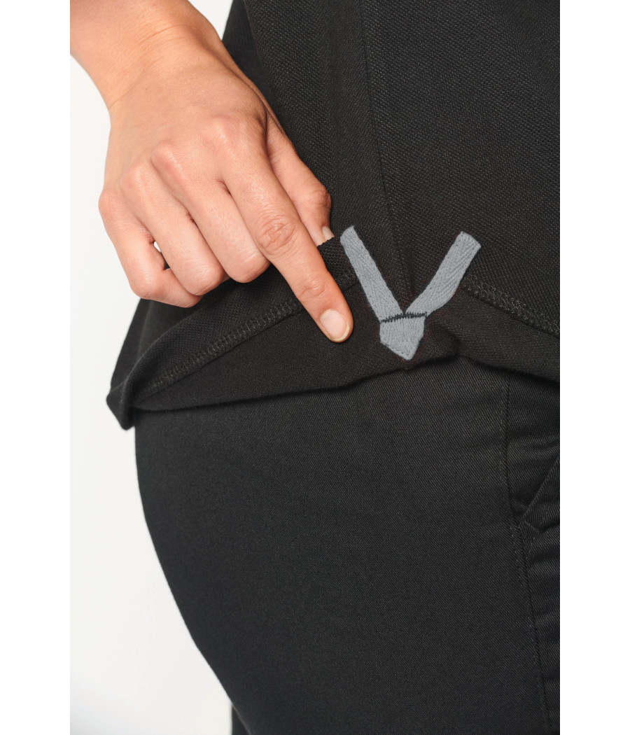 Polo bicolore écoresponsable manches courtes unisexe