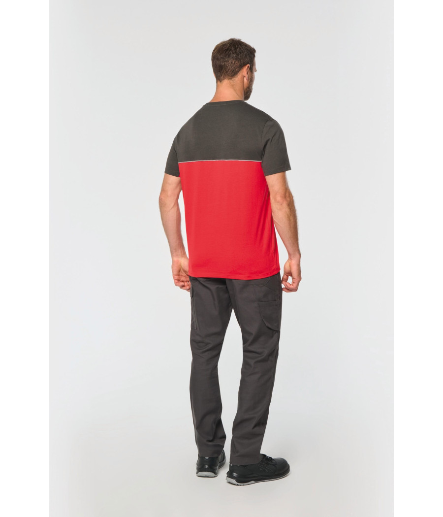 T-shirt bicolore écoresponsable manches courtes unisexe